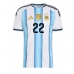 Argentina Lautaro Martinez #22 Hemmatröja VM 2026 Kortärmad
